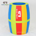 China Colorful Kids Soft Rainbow Barrel Toy Factory